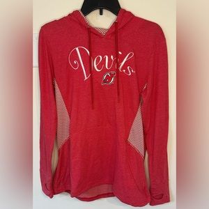 Antigua Women’s New Jersey Devils Rundown Lightweight Hoodie NWT Size La…